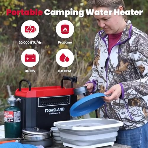 Goshower G3 Pro 1lb Propane Portable Water Heater & Shower Pump