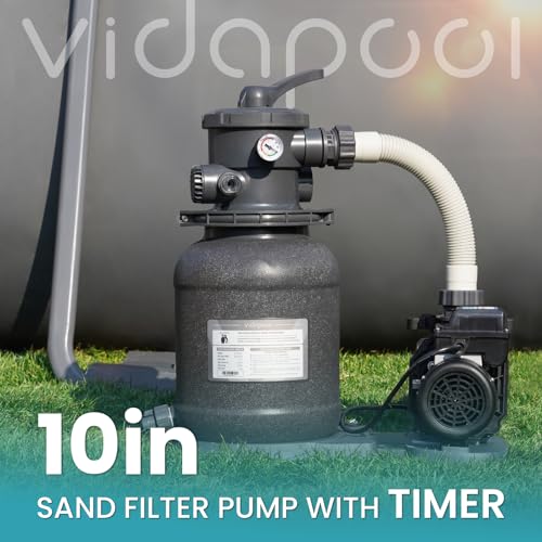 10" Sand Filter Pump for Above Ground Pool with Timer (10 inch(es))