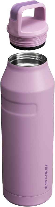 Stanley IceFlow Cap and Carry Water Bottle | Wide Mouth Twist Lid | Lightweight & Leakproof for Travel & Sports | Insulated Stainless Steel | BPA-Free