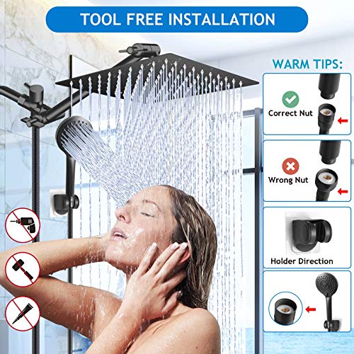 Black Shower Head Combo