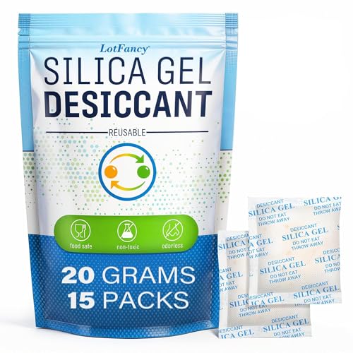 Silica Gel Packets 20 Gram 15 Pack (15 Count)