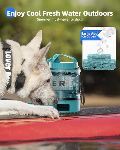 Portable Dog Water Bowl Dispenser (77 Fl Oz)
