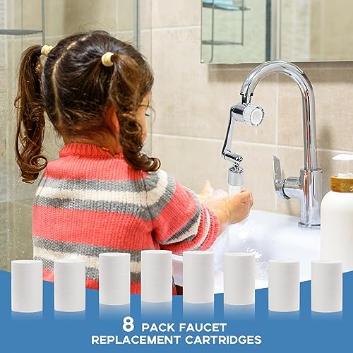 8 Pcs Faucet Filter Purifier Replacement for Kitchen Sink (8 Count)