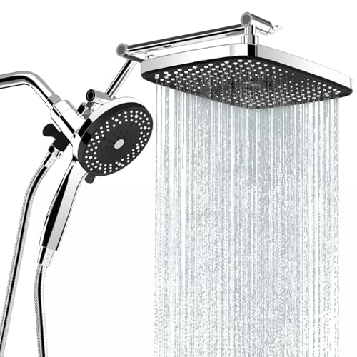 Rain Shower Head with Handheld Spray Combo