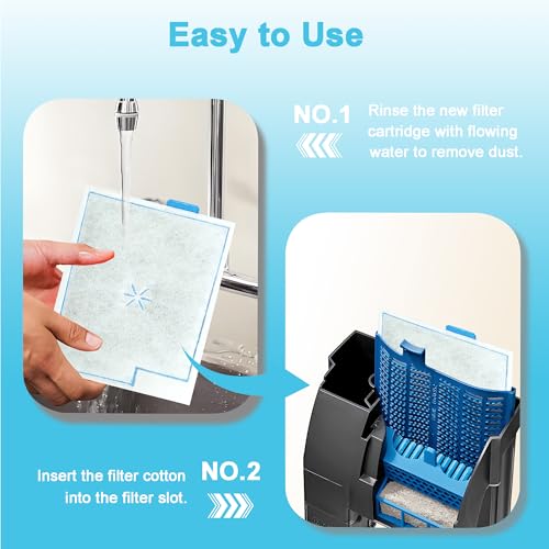 8 Pack Large Filter Cartridges Replacement Compatible with Aqueon QuietFlow LED PRO Size 20 (8 Count)