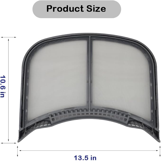 5304511512 Dryer Lint Filter Screen, fit for Electrolux Frigidaire Dryer, replace part 5304505076, 4584403, AP6260854, PS12114610, EAP12114610, Compatible with models EFME517SIW0, EFME517STT0 etc