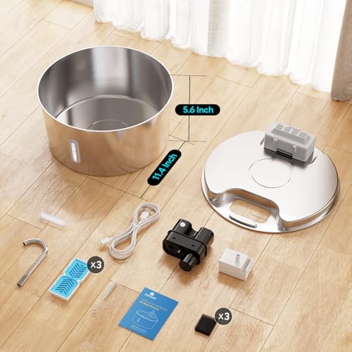 7L Wireless Dog Water Fountain with 6 Filters (2.4 Pound)