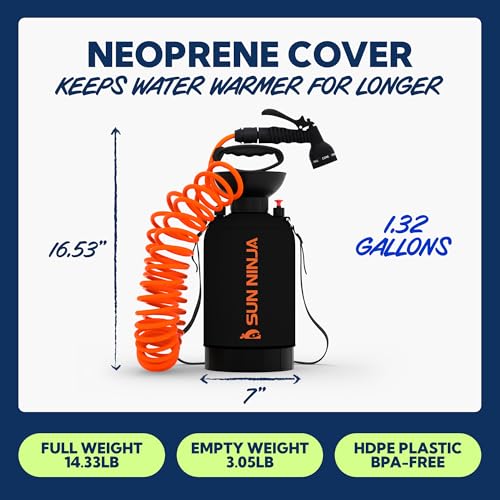 Portable Shower with 7 Mode Shower Head