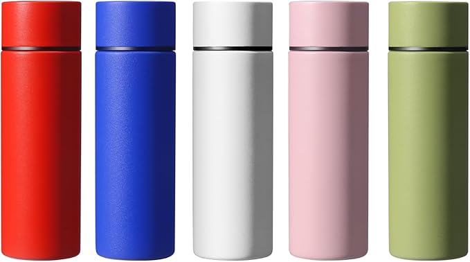 5 oz Mini Thermos Cute Water Bottle - Insulated Stainless Steel Bottle - Keeps Cold for 12 hours, Hot for 6 hours - Green