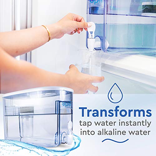 Alkaline Water Filter Pitcher OPTI Chill Refrigerator Filter Purification Water Unit Dispenser Naturally Enhances Alkalinity up to pH