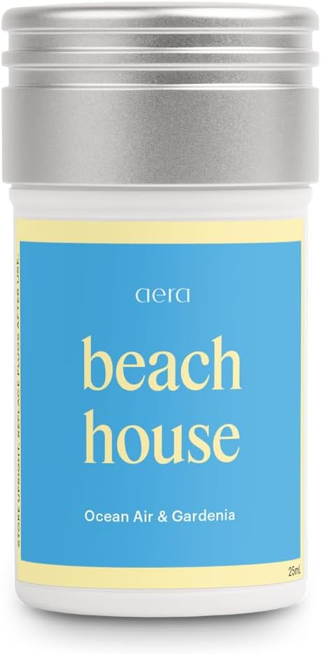 AERA Smart Home Fragrance Diffuser and Beach House Scent Refill Bundle - Alexa Compatible, Hypoallergenic, Family and Pet Safe, App Controlled