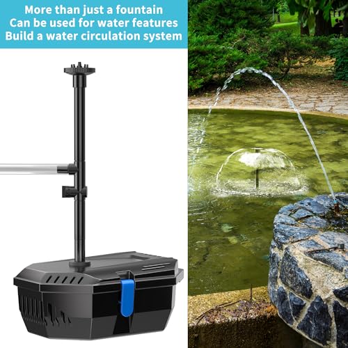 20W Solar Pond Pump with Pond Filter for Ponds 120