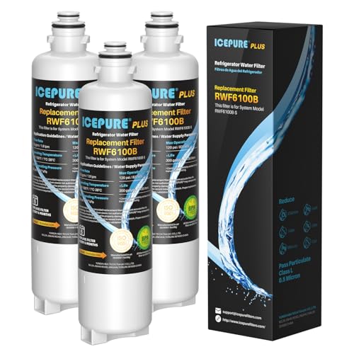 PLUS BORPLFTR50 Water Filter Replacement for Bosch 11025825 (3 Count)