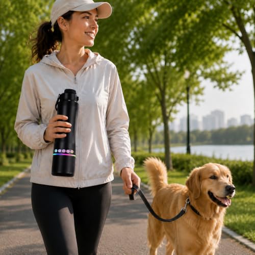 Stainless Steel Water Bottle with Portable Bluetooth Speaker TWS