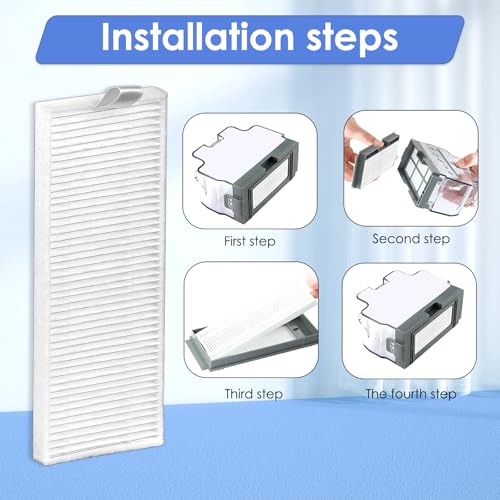 6 Pieces) HEPA Filter Compatible with Lefant M210B M213S M210S M210 M213, OKP Life K2 K3 K3A K4 K5, Replacement Parts Vacuum filter (NOT FOR M210 PRO) (6 Count)