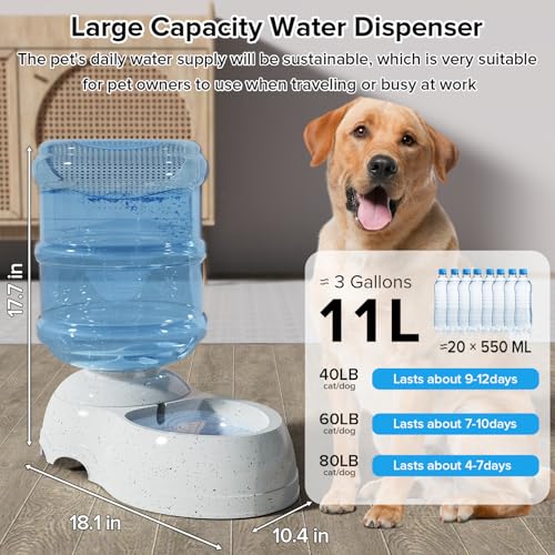 3 Gallon Large Dog Water Dispenser