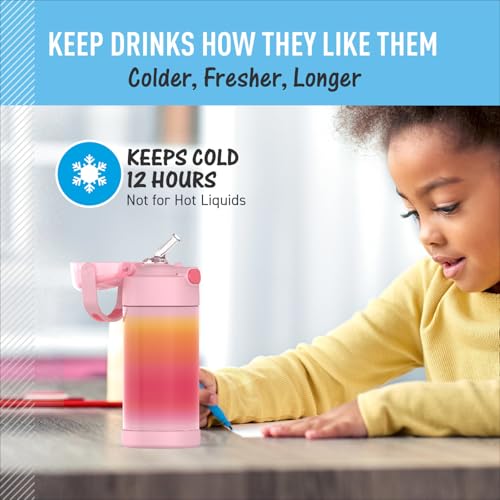 FUNTAINER Water Bottle with Straw