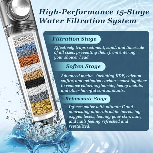 Filtered Shower Head with Handheld
