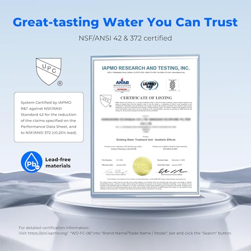 FC 06 Water Filter for Sink Faucet with 4 Filters (4 Count)
