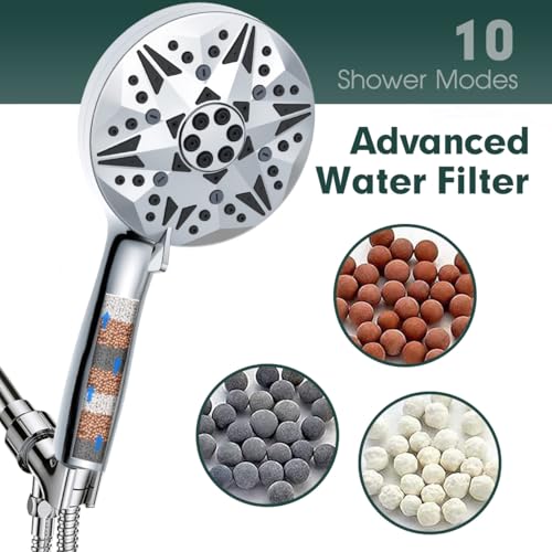 Filtered High Pressure Handheld Shower Head