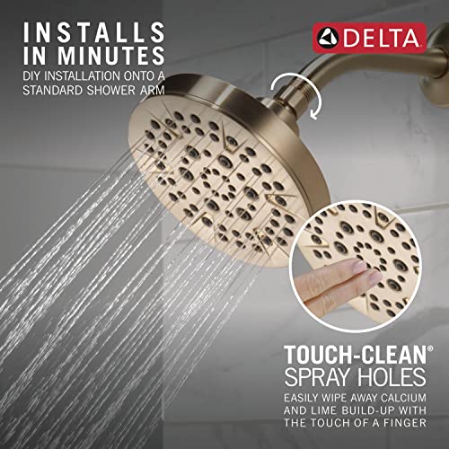 5 Setting Champagne Bronze Shower Head with High Pressure Spray