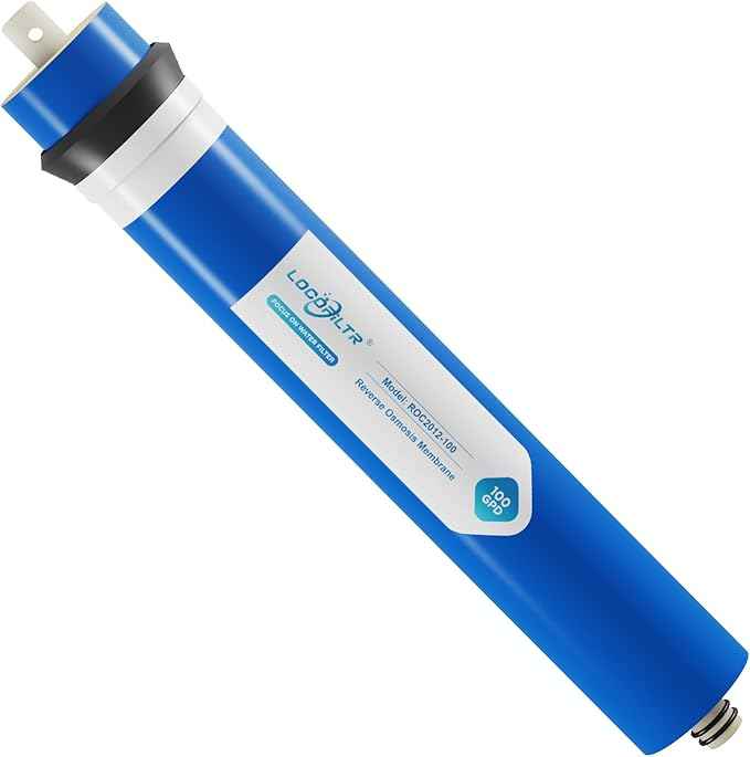 100 GPD RO Membrane Filter Replacement, Universal 11.75" x 1.75" Reverse Osmosis Membrane Element for Residential Undersink RO Drinking Water Filtration System (100 GPD)
