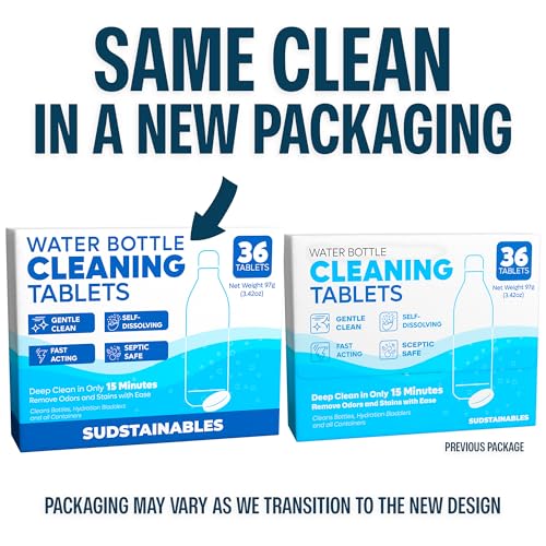 Water Bottle Cleaner Tablets (36 Count)