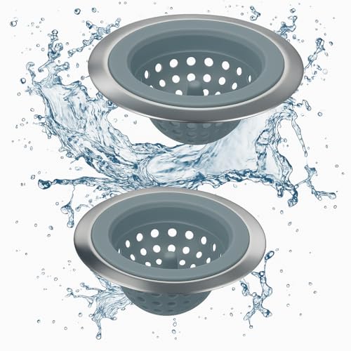 Kitchen Set of 2 Sink Strainers