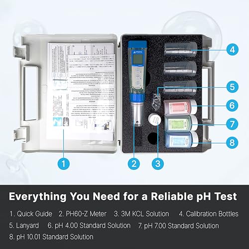 AI3711 PH60 Z Bluetooth Smart pH Tester Powered by ZenTest Mobile App with Cloud