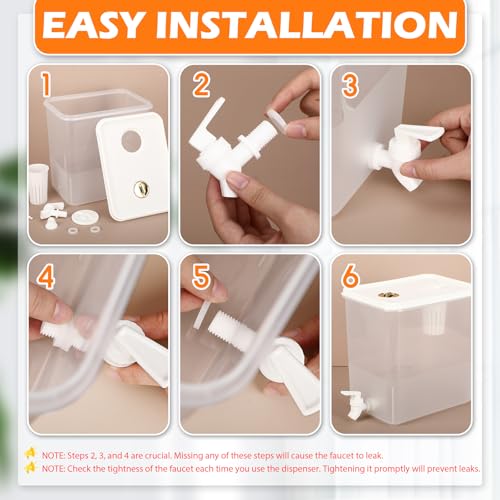 2 Pack Drink Dispenser for Fridge with Spigot (2 Count)