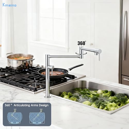 Brass Pot Filler Faucet Deck Mount