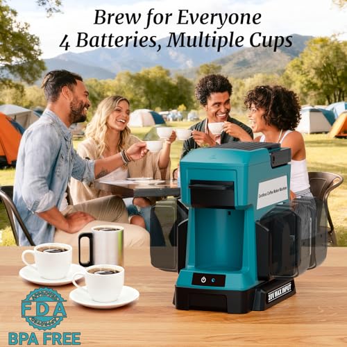 Cordless Coffee Maker for Makita 18V Battery