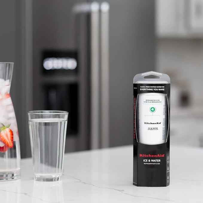 KitchenAid® Refrigerator Ice and Water Filter 4 - KAD4RXD1, Single-Pack, Green