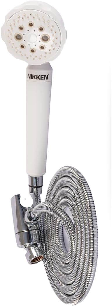 Filtered Shower Head with Handheld for Nikken PiMag MicroJet Hand Held 1466, Easy-Grip Shower Head with Filters, Multi-Spray Head Filter with Advanced Water Filter for Chlorine Reduction on Hard Water