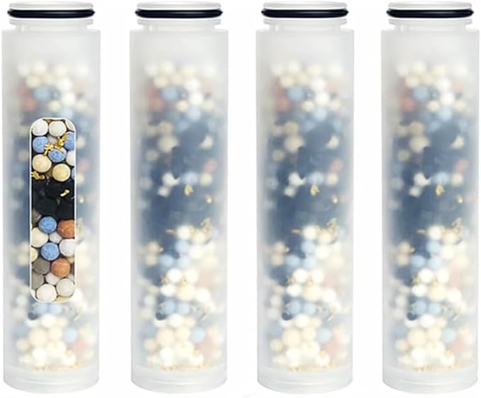Replacement Shower Filter Cartridge Compatible with MakeFit S6526 Filtered Shower Head,Water Softener Filter for Hard Water Reduce Chlorine and Harmful Substances(4pack)