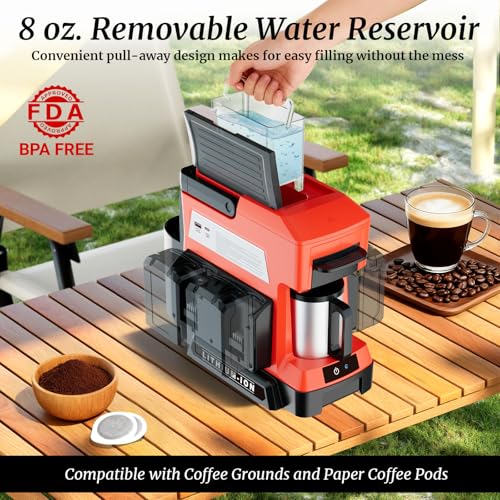 Cordless Coffee Maker for Milwaukee 18V Battery