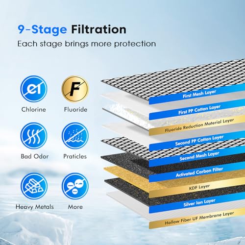 2 Pack K8006 Multifunctional Fluoride Water Filter Elements (2 Count)
