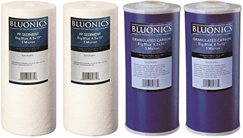 Sediment & Carbon Replacement Water Filters 4pcs 4.5