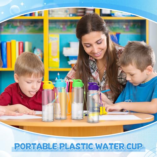 20 Pcs 17 Oz Plastic Water Bottles Bulk Sports