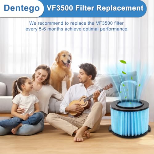 4 Pack VF3500 Filter for Ridgid Shop Vac 3 (4 Count)