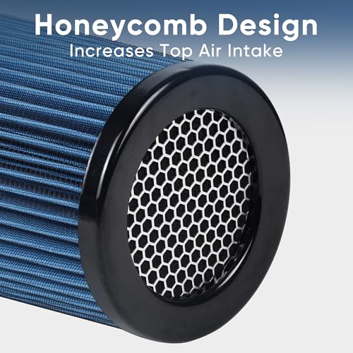 3 3.5 4 Inches Cold Air Intake Filter 76mm 89mm 101mm High Performance Washable Clamp