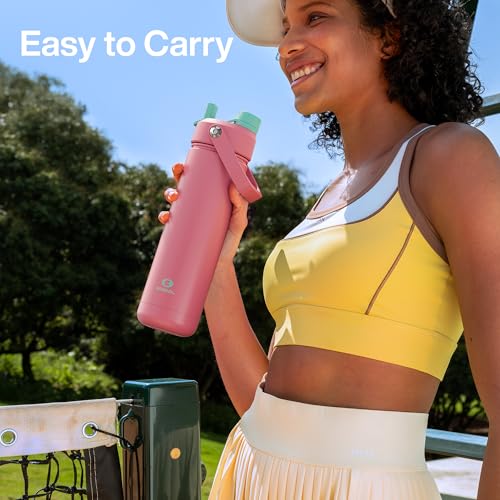 Insulated Water Bottle with Straw Stainless Steel Water Bottle