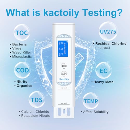 6 in 1 Water Tester for Drinking Water and Calibration Solution