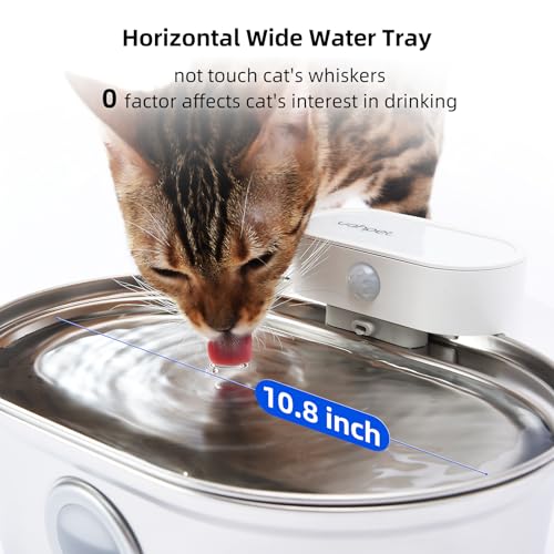 Wireless Cat Water Fountain Stainless Steel Pro