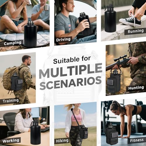 Half Gallon Water Bottle Insulated with Sleeve