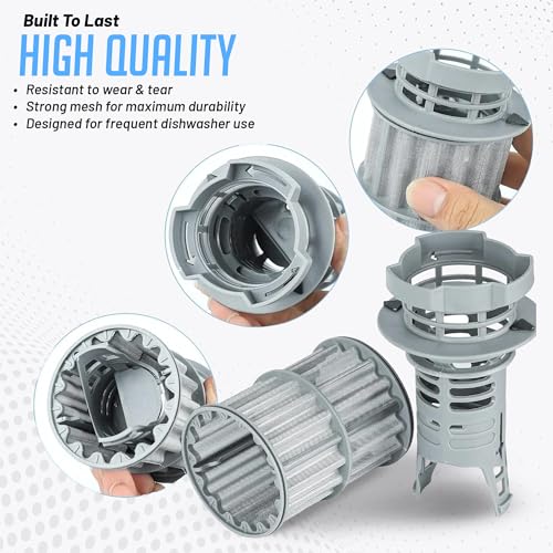 New Upgraded 00645038 645038 Micro Filter Dishwasher Drain Filter Compatible with Bosch Thermador Kenmore Dishwasher filter
