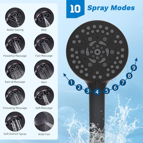 High Pressue All Metal 8" Rainfall Shower Head
