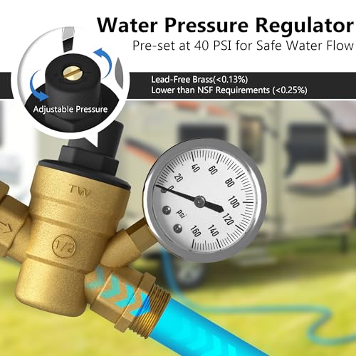 Water Hoses & Fittings for Camping All in One Fresh Water Kit