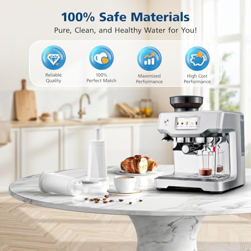 6 Pack Upgrade Water Filters Compatible with Breville BES880 Barista Touch (6 Count)