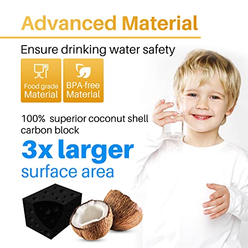ADQ747935 Refrigerator Water Filter and Air Filter Replacement for LG ® LT1000P® (4 Count)